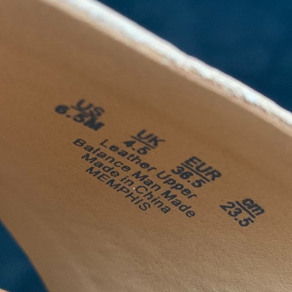 NWOT Franco Sarto Memphis Leather Wedge Sandal US Size 6.5 M - Picture 7 of 9